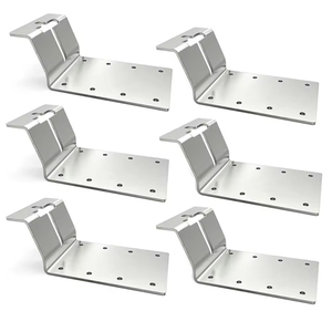 6 soportes de columna en forma de T, soportes de columna en forma de T para postes de valla, utilizados para soportes de valla en forma de T - Product Image 1