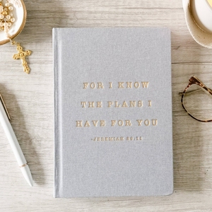 Cuadernos <span class=keywords><strong>de</strong></span> Oración Personalizados A5 con Tapa Dura <span class=keywords><strong>de</strong></span> Tela <span class=keywords><strong>de</strong></span> Lino, Cosidos con Hilo, Regalo, Diario Devocional, Estudio Bíblico, Reflexión Diaria, Dorado - Product Image 1