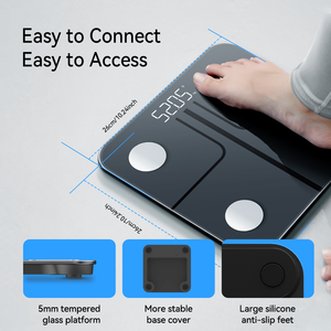 Báscula Digital Inteligente para Grasa Corporal con Batería, Báscula Electrónica para Fitness y Salud, <span class=keywords><strong>IMC</strong></span>, Capacidad de 180 kg - Product Image 3