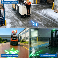 Feu de signalisation directionnel SG pour chariot élévateur 27W 24V DC IP67 Bleu Haute Intensité pour LED, Feu d'avertissement pour Grandes Machines SG-AL27B