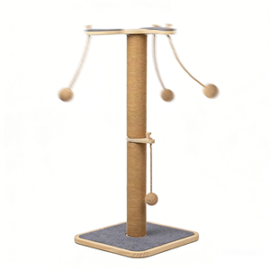 Rascador para Gatos Premium con Juguetes Interactivos de <span class=keywords><strong>Seguimiento</strong></span>, Rascador Vertical para Gatos y Gatitos - Product Image 2