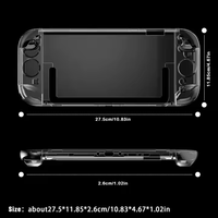 Coque rigide transparente pour NS2 Nintendo Switch 2 Console PC cristal clair housse de protection contrôleur étui accessoires