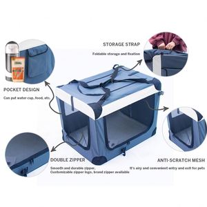 Excellent Quality Soft Pet Crates Kennel Soft Sided Folding Travel Pet Soft Crate Pet - Product Image 2
