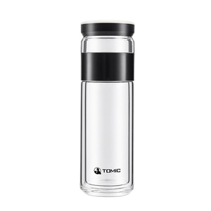 Tomic Double Wall Glass <b>Tea</b> Cup With Strainer Insulated For Office And Travel - Product Image 3