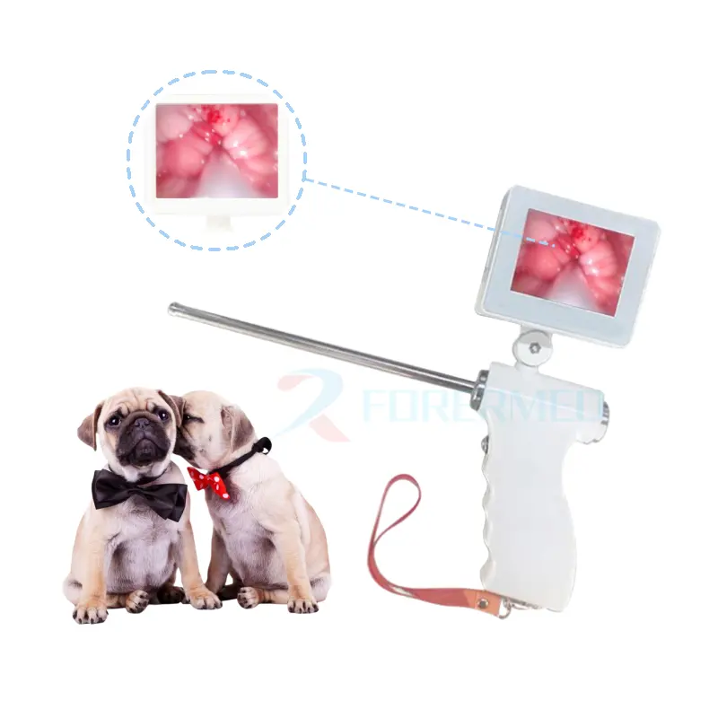 Produk inseminasi sperma hewan harga pabrik pistol inseminasi buatan Visual portabel untuk anjing sapi ternak dengan kamera