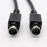 Power Din 3-poliger Stecker zum Power Din 3-poliger Stecker 1M BLACK Equipment Netz kabel