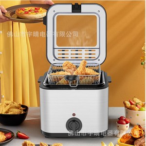 หม้อทอดไฟฟ้า 3 ลิตร สแตนเลส 1500 วัตต์ พร้อมตะกร้า สำหรับทอดไก่ เฟรนช์ฟรายส์ และของว่าง - Product Image 3