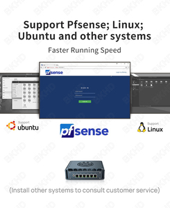 BKHD G31F 6x2.5GbE Ventilador silencioso Mini enrutador Firewall Alder Lake Pentium 8505 Compatible con Pfsense Mikrotik Network Security 1744NP-6L - Product Image 5