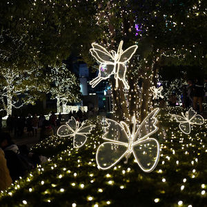 ไฟ LED ลวดลายดอกไม้สำหรับตกแต่งวันหยุดกลางแจ้งแบบสตรีทและ3D - Product Image 6