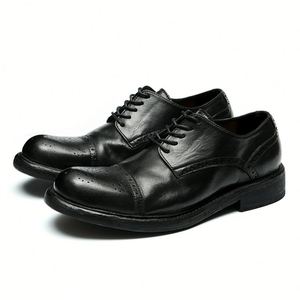 Zapatos de Cuero de Diseño Elegante Estilo Otoño para Negocios, Bodas, Fiestas y Ropa Formal de Negocios - Product Image 1