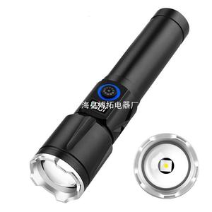 ไฟฉายแบบชาร์จไฟได้ LED ระยะลำแสง 1000 ม. พร้อมโหมด SOS สำหรับการตั้งแคมป์ ตัวเครื่องอะลูมิเนียมขัดเงา - Product Image 1