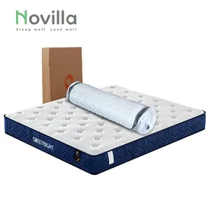 Comfortable King Size Individual Pocket Spring Mattress Customized Memory Foam Mattress Bed Mattress In A Box