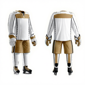 Uniforme de Hockey sobre Hielo Transpirable con Logotipo Personalizado, Nombre del Equipo y Etiqueta Privada, 100% Poliéster, Colores y Tallas Personalizables, Superventas - Product Image 1