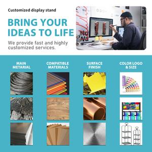 Porte-brochures en métal à 2 niveaux pour table, présentoir rotatif pour bandes dessinées pour librairies - Product Image 5