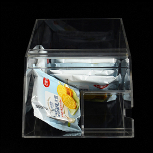 Supermarket Airtight Plastic Dry Food Candy Dispenser Clear Mini Gravity Pick and Mix Candy display for bulk foods with spoon