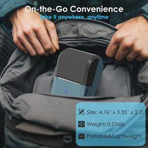 Commercio all'ingrosso ad alta velocità 2 pollici Wireless palmare stampante senza inchiostro blu etichetta del testo logo macchina da stampa codice a barre - Product Image 4