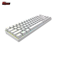 Keyboard Mekanik Royal Kludge RK68 Grosir Kantor Portabel Nirkabel lightning Dapat Diprogram ps4 Arab Tab Isi Ulang untuk PC
