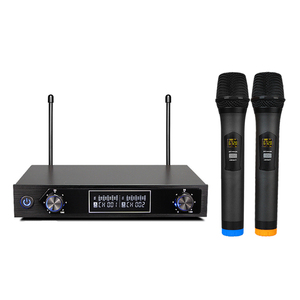 Factory Direct Sales Professional <strong>Wireless</strong> <strong>Microphone</strong> for Stage Performances Dual Channel <strong>Dynamic</strong> Condenser <strong>Microphone</strong> - Product Image 1