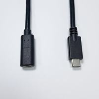 Câble d'extension USB C 3.2 personnalisé, USB C vers USB C mâle vers femelle, cordon d'extension Type C, charge rapide 100W et transfert de données 20 Gbps