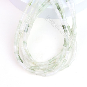 Cuentas de Piedra de Bambú Natural de 5 mm x 12 mm, Cuentas de Cristal de Ágata de Encaje de Jaspe Aqua Terra para la Fabricación de Joyas - Product Image 3