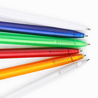 Stylo bille personnalisé avec corps et clip de couleur au choix, action rotative, écriture fluide, fin et léger, idéal pour les professionnels