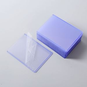 Clear Waterproof PVC <b>Card</b> <b>Protector</b> Transparent Reusable Trading Sports ID <b>Card</b> Sleeve Holder - Product Image 2