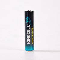 Batería Alcalina Kingcell Ultra+ AAA LR03 de 1.5V de Alta Capacidad, Almacenamiento de 10 Años, Certificación ISO 9001, CE, REACH, Venta Directa de Fábrica
