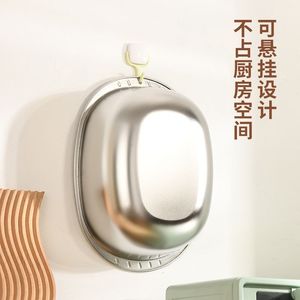 อ่างสแตนเลสรูปไข่ 316 แบบลึกพิเศษ ความจุขนาดใหญ่ สำหรับห้องครัวและล้างผัก - Product Image 4