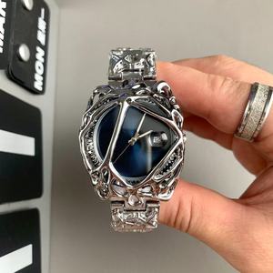 Orologi al quarzo con Logo personalizzato Y2K Vintage con quadrante di grandi dimensioni per uomini <span class=keywords><strong>Spider</strong></span> Web veleno alieno Design - Product Image 6