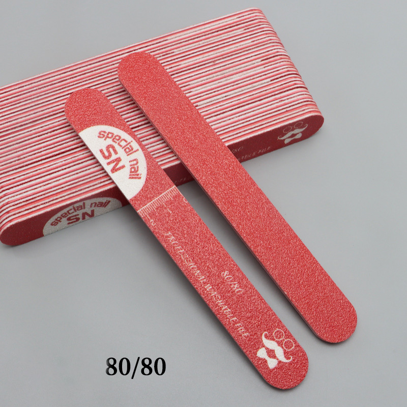 Agate red rubber plate file-80/80