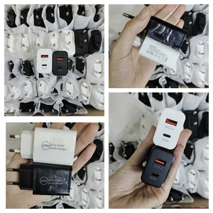 شاحن شحن سريع <span class=keywords><strong>USB</strong></span> مزدوج 20 واط ، محول هاتف 20 واط ، شاحن جداري QC ، شاحن لنا الاتحاد الأوروبي والمملكة المتحدة - Product Image 6