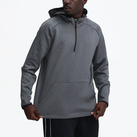 Sweat-shirt à capuche zippé pour homme, décontracté, à manches longues, idéal pour l'entraînement, la course, le basketball, le fitness et les activités sportives