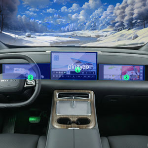 Pegatinas de coche, Protector de pantalla de Panel Digital Carplay, película protectora de vidrio templado, accesorios para vehículos para HYCAN V09 2024 - Product Image 3