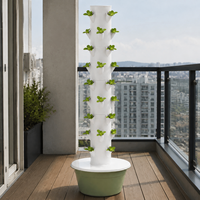 Système de culture vertical à 9 étages pour jardin, pot hydroponique peu encombrant pour légumes et herbes