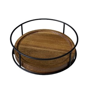 Bandeja Redonda Giratoria de Madera de Acacia, Organizador de Cosméticos para Sala de Estar y Cocina, 6, 8, 10, 11 Pulgadas - Product Image 4
