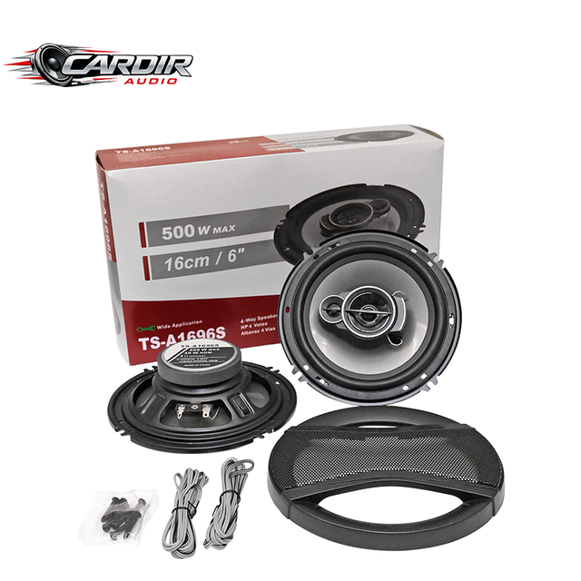 6 Inch 3-Way 500W Coaxial Car Speakers 12V Car Audio Speaker Universal Fit for All Vehicles CR-A1696R Ready to Ship