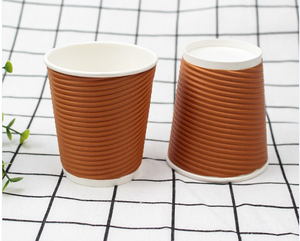 Pas encore d'avis Prix bas Plusieurs tailles Gobelet en papier peint à emporter Gobelet en papier peint ondulé Gobelet en papier recyclable - Product Image 4