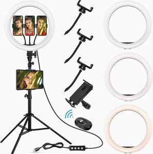 Aro de Luz LED con Soporte, Lámpara de Relleno para Video, Fotografía y Selfies, 14 Pulgadas, 18 Pulgadas, 21 Pulgadas - Product Image 5
