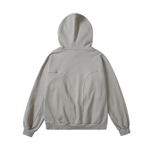 Nouveauté printemps, pull-over uni, personnalisez votre propre logo, sweat-shirts pour hommes avec deux grandes poches latérales - Product Image 3