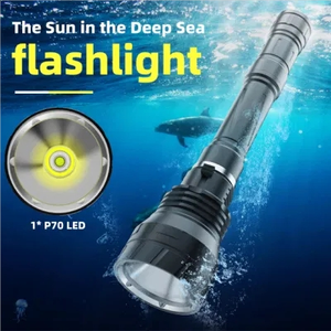 Plongée en haute mer IP68 Étanche P70 * 3 Lampe Opérations Patrouille led Plongée Sous-Marine torche lumière lampes de poche - Product Image 3