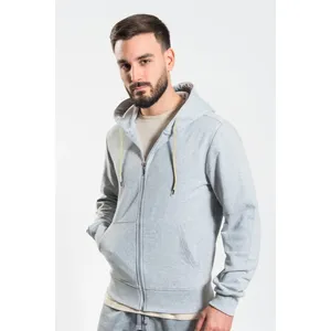 Felpa con cappuccio e zip Made in EU, merchandising personalizzato - Product Image 1