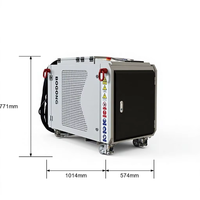 Machine de nettoyage au laser pulsé de haute qualité 500 W à refroidissement par eau pour l'élimination de la rouille et de la peinture sur l'acier