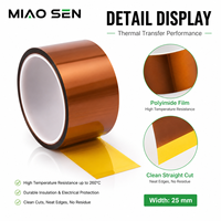 Pita Perekat Kapton Tahan Panas Suhu Tinggi untuk Isolasi CPU, Platform Printer 3D, dan Penutup Papan Sirkuit PCB