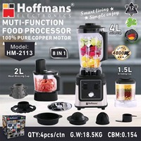 4800W Hoffmans Heavy Duty 8 in 1 Multi Function Food Processor untuk Dapur Afrika Barat Dengan Motor Tembaga Murni Penjualan Global