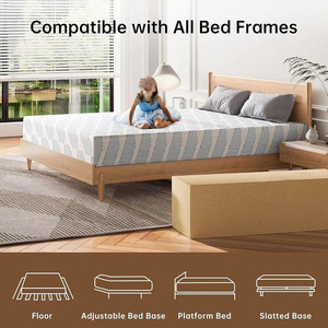 Harga pabrik kustom matras kasur busa memori pemanasan lambat sejuk kepadatan tinggi ortopedi untuk nyeri punggung - Product Image 6