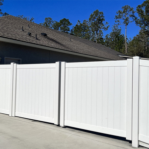 Nhà Máy Giá Trắng tấm nhựa chịu thời tiết chi phí thấp dễ dàng cài đặt nhà ngoài trời hàng rào PVC hàng rào riêng tư - Product Image 4