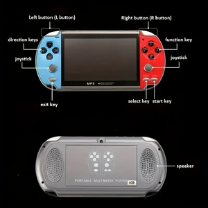 X7 4,3 pulgadas Mini consola de videojuegos MP5 portátil Pantalla grande HD de 3,5 pulgadas con juegos clásicos <span class=keywords><strong>retro</strong></span> 8G y comunicación Wi-Fi - Product Image 3