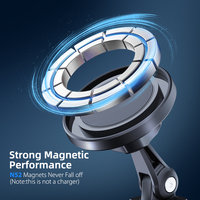 Nouveautés Support de téléphone magnétique pour surface incurvée Support de téléphone à rotation 360 Support magnétique pour téléphones universels