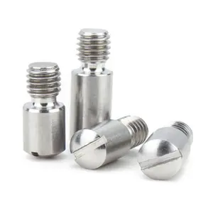 Nhà máy tại chỗ thép không gỉ miễn phí vít nhựa thép không gỉ Chrome mạ SUS304 din927 rãnh không đầu vai vít