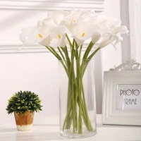 Bunga Calla Lily Mini Buatan, Bunga Palsu, Bunga Sutra, Buket Tangan Pernikahan, Dekorasi Rumah, Figurine